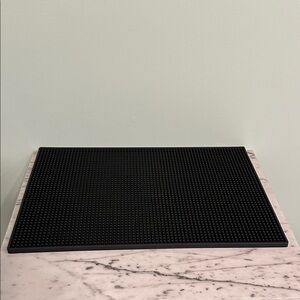 Black Rubber Bar Mat 18” x 12”